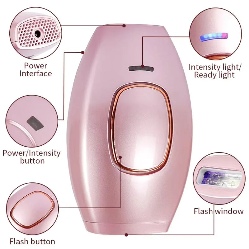 IPL Laser Hair Removal Device  | Permanent Hair Reduction Epilator | Painless Body Hair Remover