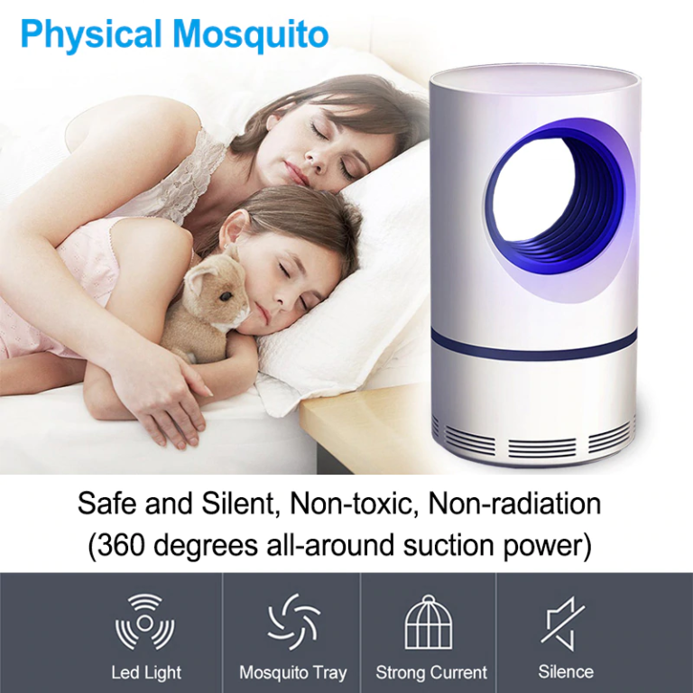 Portable USB Mosquito Killer Lamp | Safe, Silent & Chemical-Free Insect Trap for Home & Travel